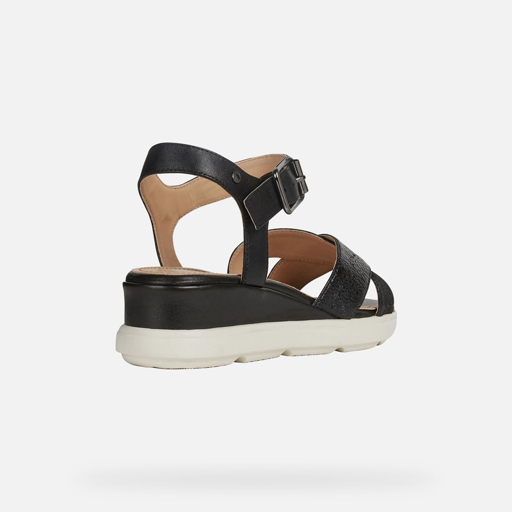 Sandalias Geox Senhora Pretas - Pisa - VUKEW0864